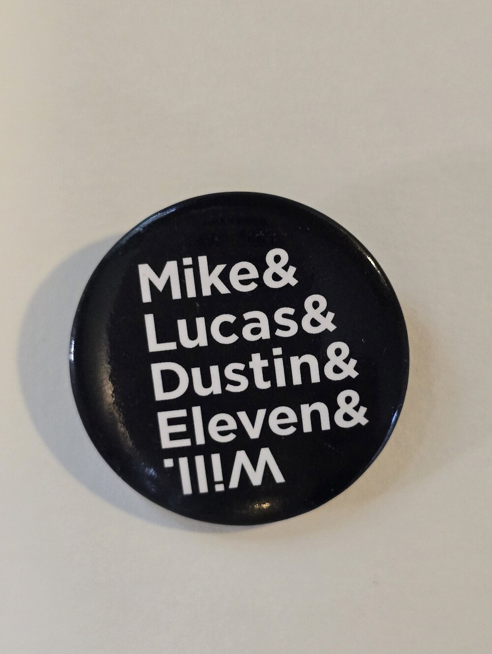 Stranger Things Name Button